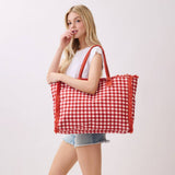 Red Straw Pouch