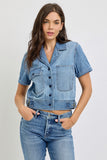 Short Sleeve Denim Shirt