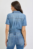 Short Sleeve Denim Shirt