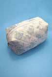 Toile Pattern Makeup Bag