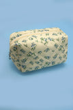 Toile Pattern Makeup Bag