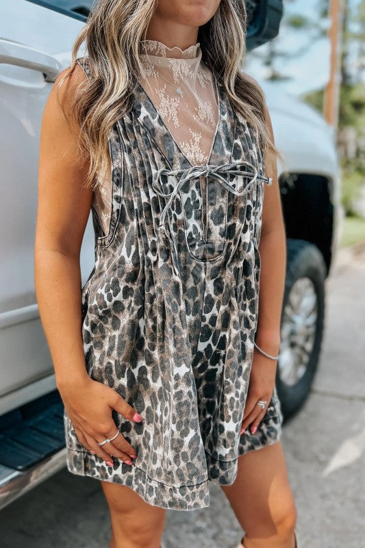 Denim Romper