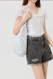 Large Organic Floral Shoulder Bag