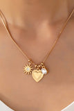 Celestial Starburst Charm Necklace