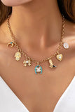 Western & Turquoise Charm Necklace