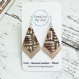 Double Stack Earring: Taupe