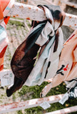 Brown Cowprint Wild Rag
