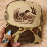 Duck Hunting Pointer Dog Trucker Hat