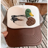 Grannys Patchwork Mallard Trucker Hat