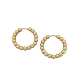 14k Dipped Huggie Hoop, 4cm
