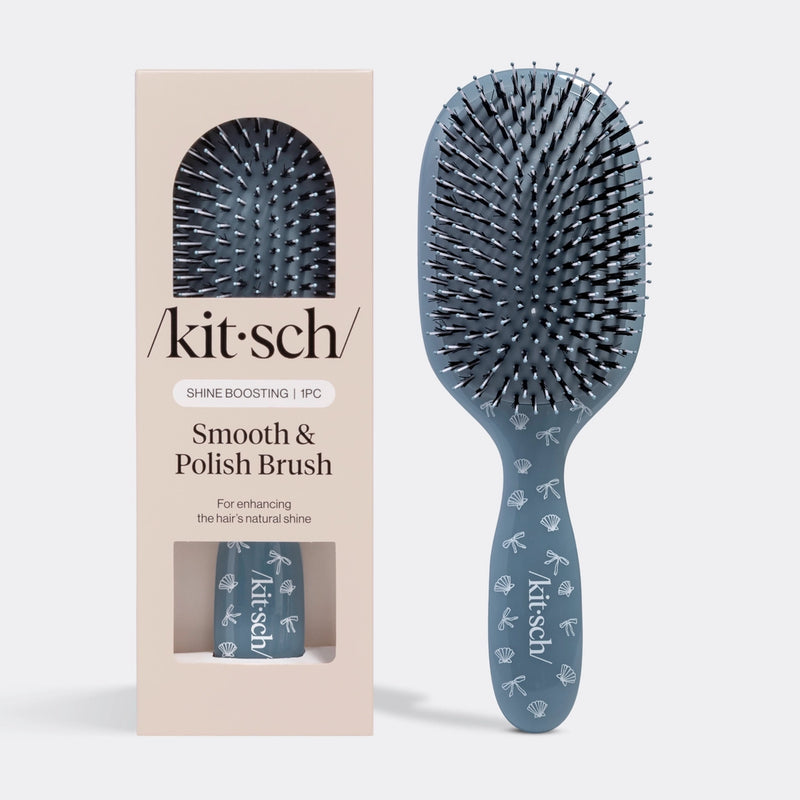 Kitsch Smooth & Polish Brush - Coastal Blue Print