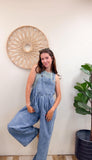 Chambray Wide Leg Jumpsuit