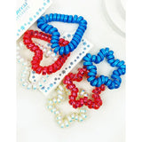 Heart Usa Theme Cord Hair Tie Set