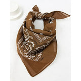 Brown Paisley Pattern Bandana
