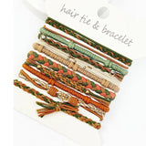 Boho Inspired Color Shades Hair Tie Bracelets