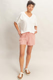 Striped Drawstring Short