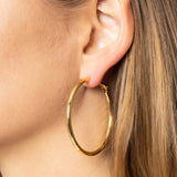 14k Gold Dipped Hoops, 5cm