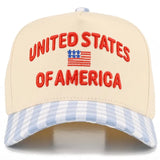 C.C. Gingham United State Of America Hat