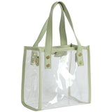 Clear Handle Bag, Green
