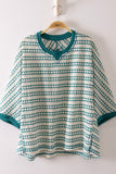 Textured Stripe Knit Top